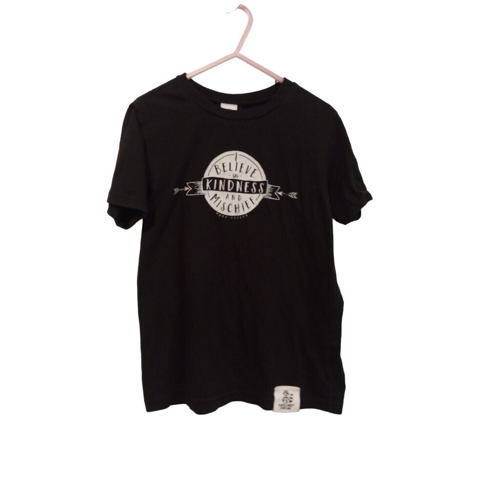Kavio Black " believe in kindness and mischief"‎ kids tee